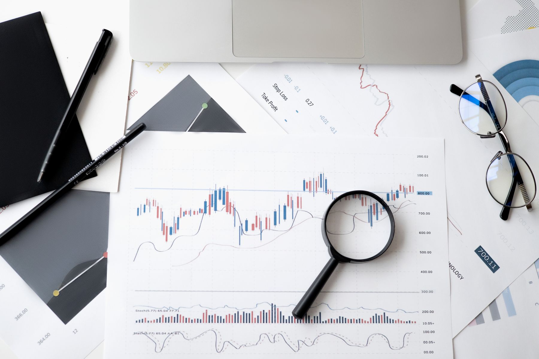 Live market analytics display
